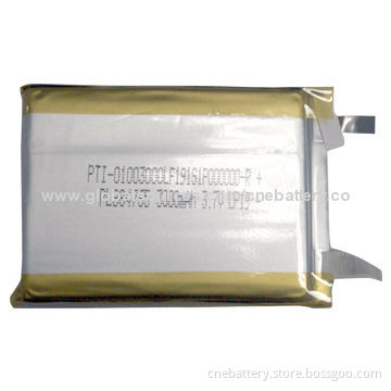 3.7V 3,000mAh Lithium Polymer Battery for GPRS Devices, Tablet PCs, Mobile Phones, Sony's PSP, POS